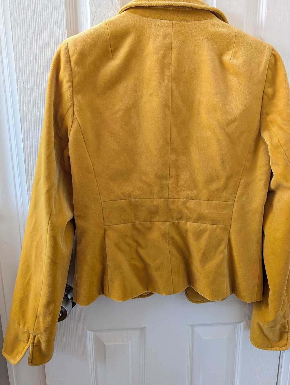 J. Crew Women's Golden Yellow Velvet Blazer - Picture 10 of 10